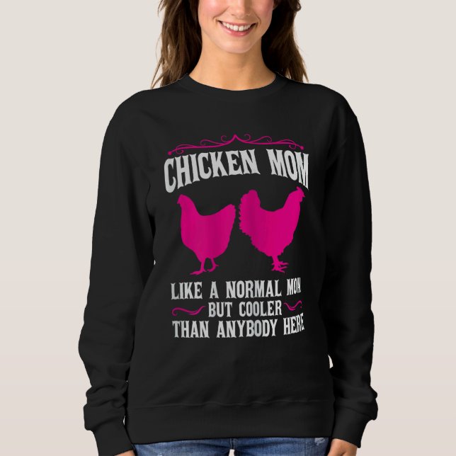 Kycklingar Mamma som ett normalt Mor T Shirt (Framsida)