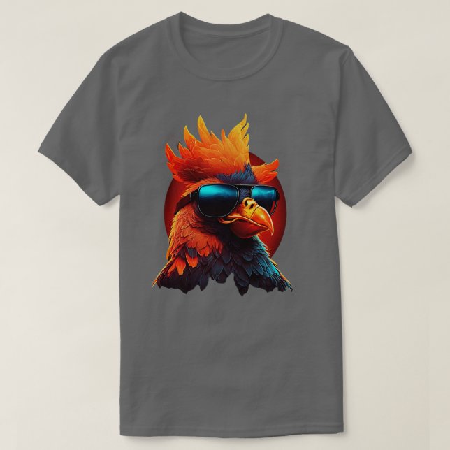 Kycklingar med solglasögon 3 t shirt (Design framsida)