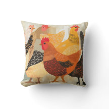 Kycklingar med varierat mönster och färg