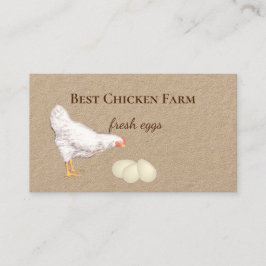 Kycklingar och ägg för jordbrukares marknadslevera visitkort