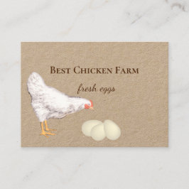 Kycklingar och ägg för jordbrukares marknadslevera visitkort