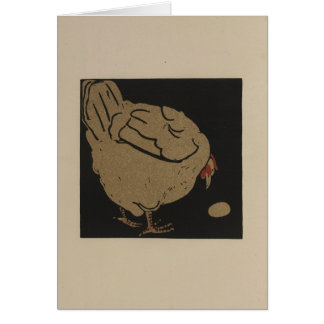 Kycklingar och ägg hälsningskort