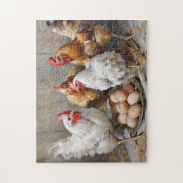 Kycklingar och ägg pussel