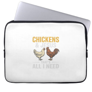 Kycklingar Och Jesus Vintage Farm Faith T-shirt_1 Laptop Fodral
