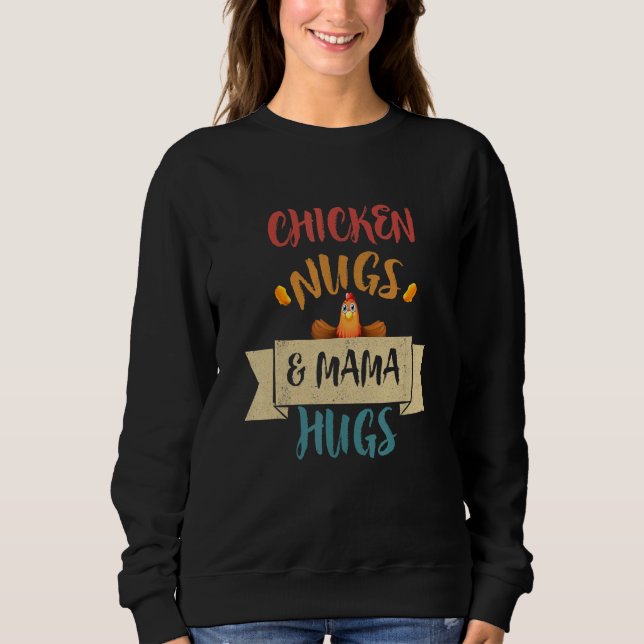 Kycklingar och Mamma Hugs, nugs och Kisses, Nugget T Shirt (Framsida)