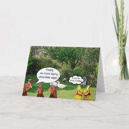 Kycklingar och Påskägg Kort