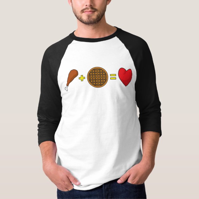 Kycklingar och våfflor t-shirt (Framsida)