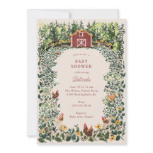 Kycklingar på Barn Charming Farm Baby Shower