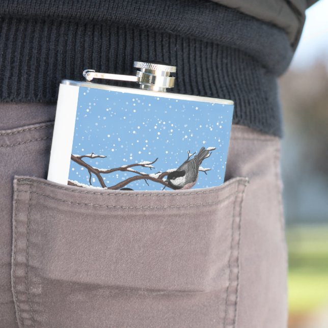 Kycklingar på vintern fickplunta (In Situ)