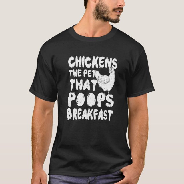Kycklingar som spottar frukost, Sarcastic Ch T Shirt (Framsida)