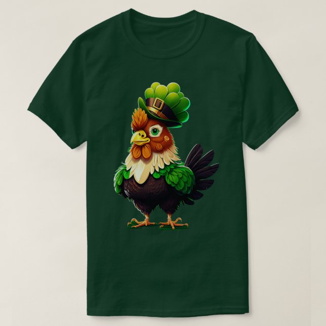 Kycklingar St patricks day 7 T Shirt (Design framsida)