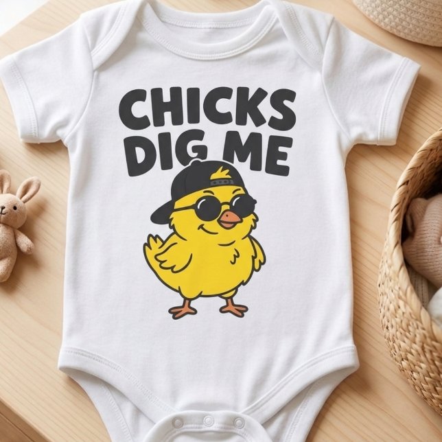  Kycklingar Tycker Jag Är Rolig Söt Påskkyckling  T Shirt (Skapare uppladdad)