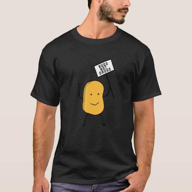 Kycklingbitar Inte Droger Kycklingbit Matglad Sobr T Shirt (Framsida)