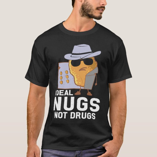 Kycklingbitar  Jag säljer bitar inte knark T Shirt (Framsida)