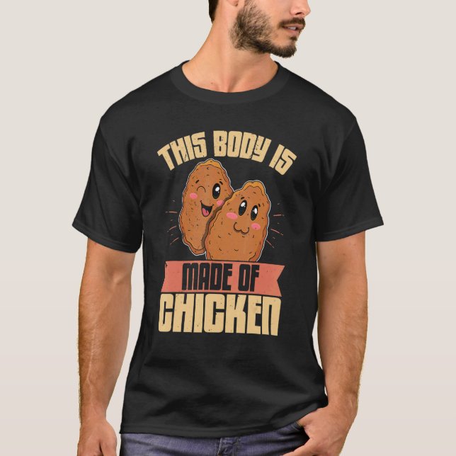 Kycklingbitar Snabbmat Matrecept 14 T Shirt (Framsida)