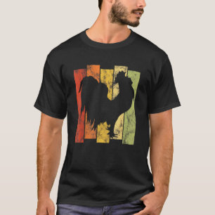 Kycklingbonde Kycklingar Chick Ägg Retro Silhuett T Shirt