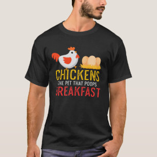 Kycklingbönder Husdjuret Som Bajsar Frukost Kyckli T Shirt