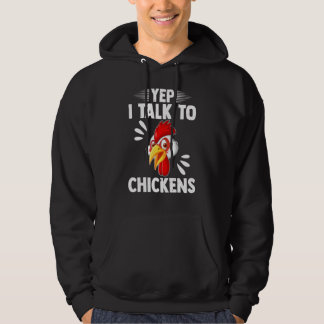 Kycklingbönder Jag Pratar Med Kycklingar Kycklingä Hoodie