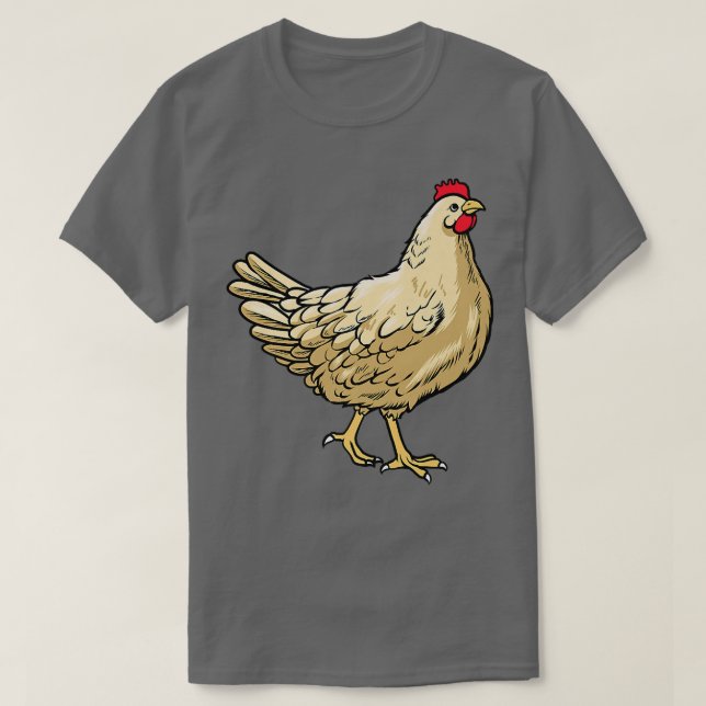 Kycklingbruk Hen Chicken Farmer T Shirt (Design framsida)