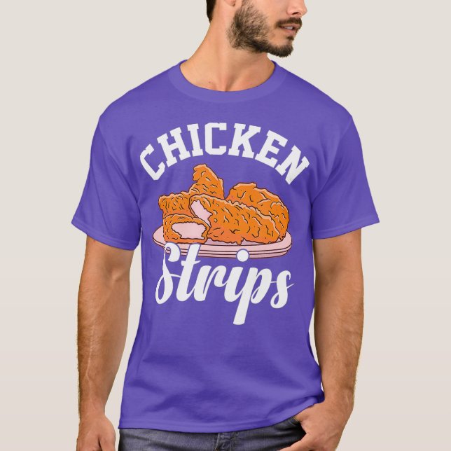 Kycklingcentraler Fried Tenders Hett Vinge Finger T Shirt (Framsida)
