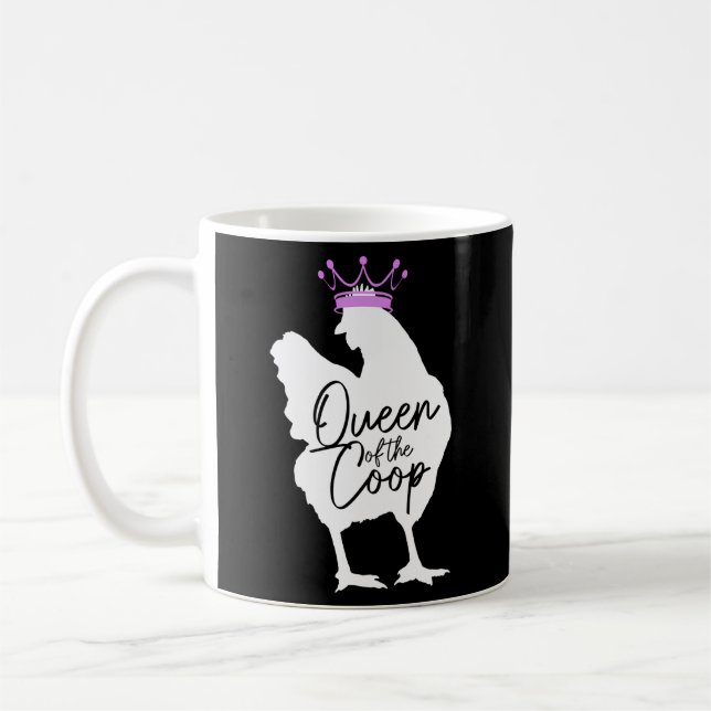 Kycklingdrottning vid Coop Chicken Mamma Kaffemugg (Vänster)