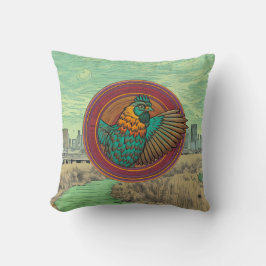 Kycklingemblemdesign Kudde