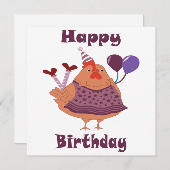 Kycklingens födelsedag (Fram/baksida)