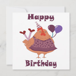 Kycklingens födelsedag julkort