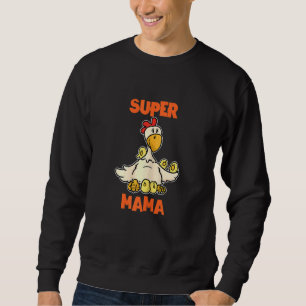 Kycklingens Mamma Toppen I Bästa Mor i Lång Ärmad Tröja