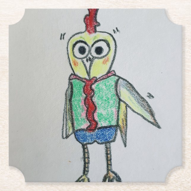 Kycklingens Pappra Underlägg Papper (Framsida)