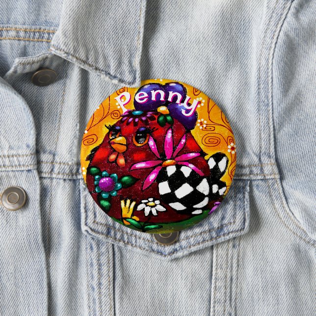 Kycklingens Personlig för Whimsique Funky Chunky B Knapp (In Situ)