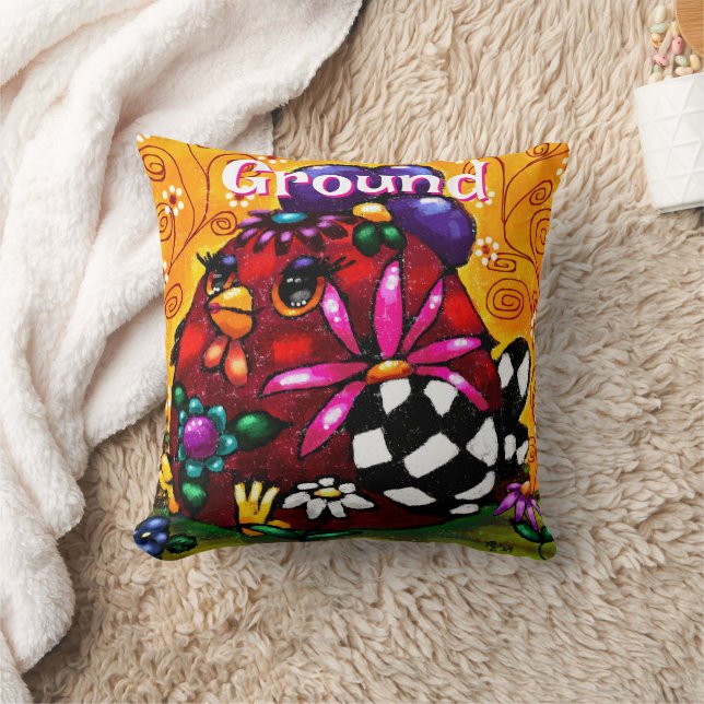 Kycklingens Personlig för Whimsique Funky Chunky B Kudde (Filt)