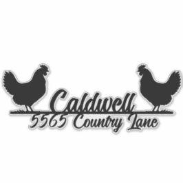 Kycklingens Personlig-postlåda Adress-etikett Klistermärken