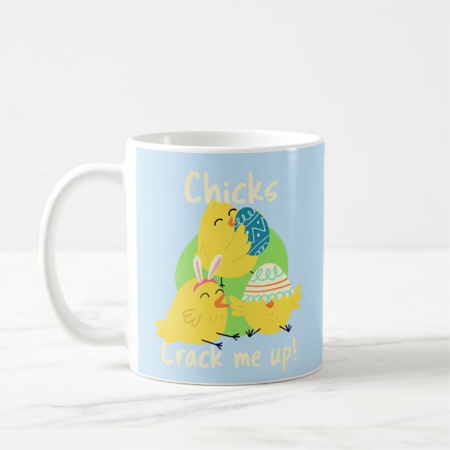 Kycklingens spricker upp mig! Påskklassisk mugg (Vänster)