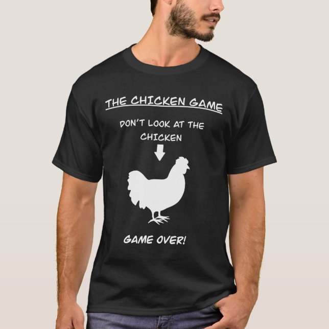 Kycklingfärgen Joke T Shirt (Framsida)