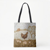 Kycklingfarm Tote Bag Fullständig Tryck