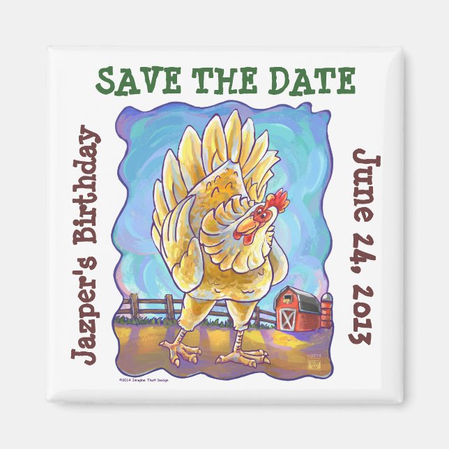 Kycklingfestcenter Magnet (Framsidan)