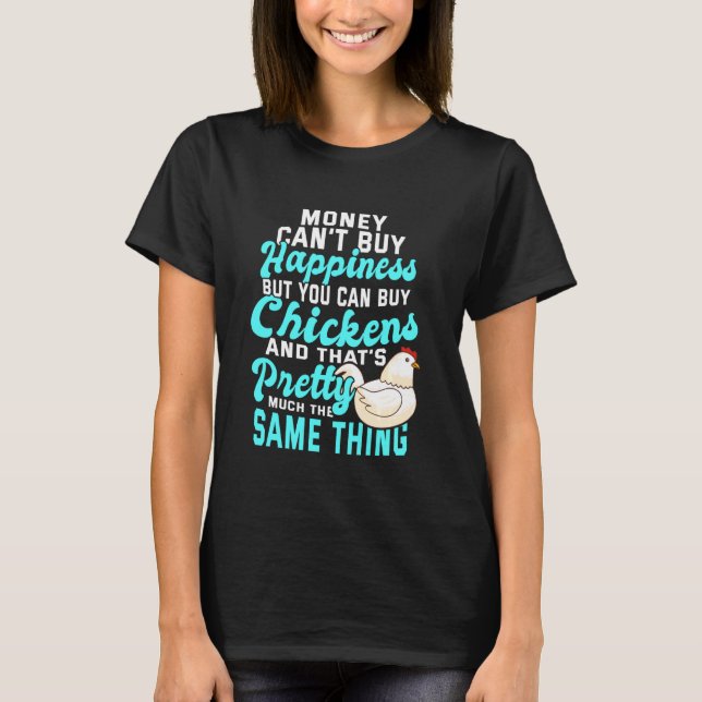 Kycklingflock Hane Bakgård Höna T Shirt (Framsida)