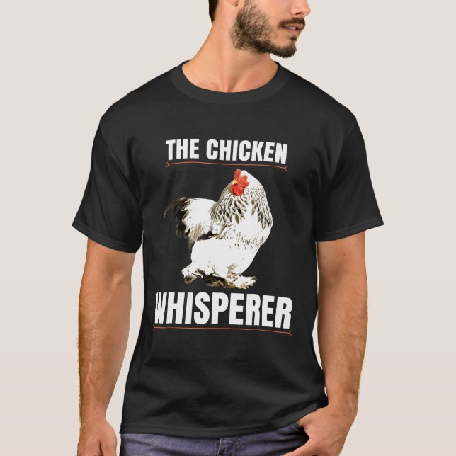 Kycklingflüstraren Shir Farmer T Shirt (Framsida)