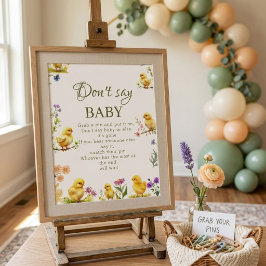 Kycklinggård Förlossning Baby Baby Shower Spel Sky Poster