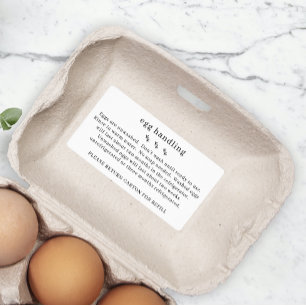 Kycklinggård Fresh Egg Handling Carton Fraktsedel