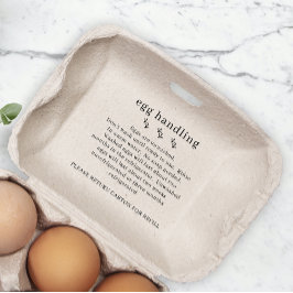 Kycklinggård Fresh Egg Handling Carton Stämpel