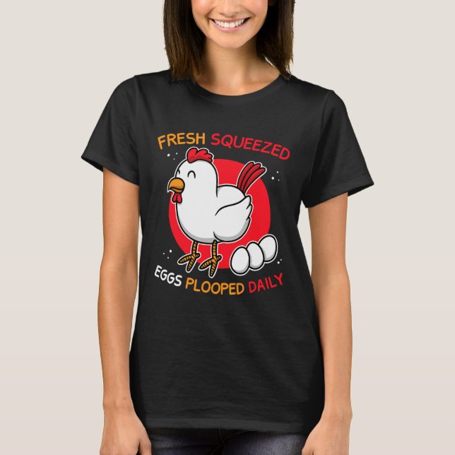 Kycklinggårdsägg Plooped Daily T Shirt (Framsida)