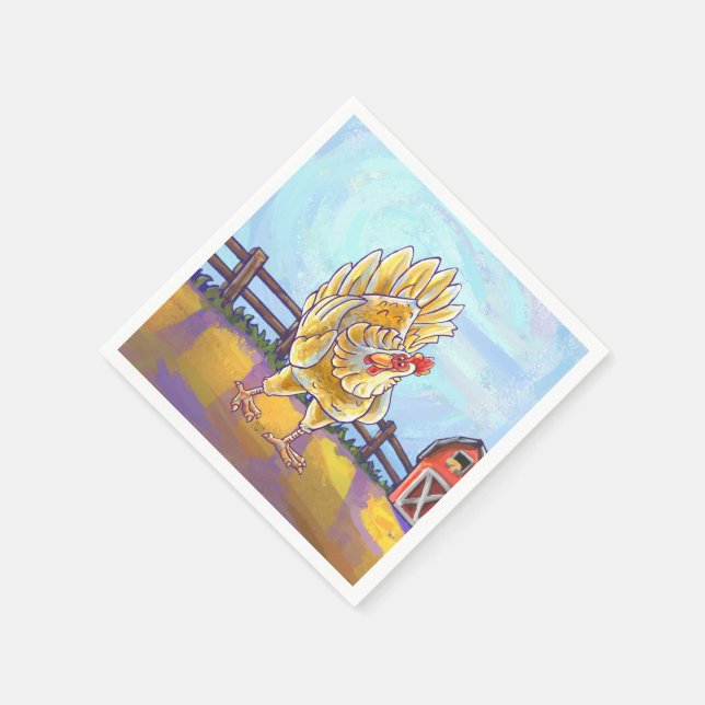 Kycklinggåvor och tillbehör pappersservett (Hörn)