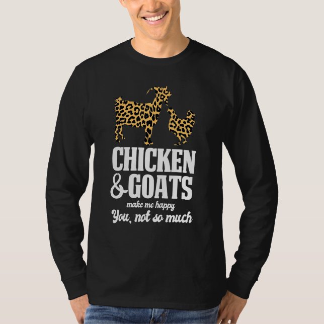 Kycklinggetter får mig att Lycklig Chicken T Shirt (Framsida)