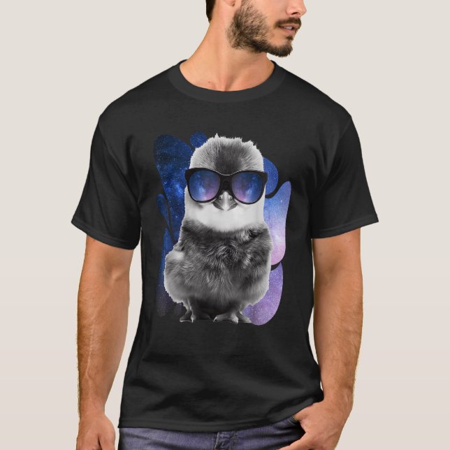 Kycklingglasögon Baby Chick Galaxy Sunglass T Shirt (Framsida)