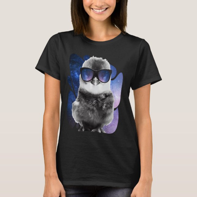 Kycklingglasögon Baby Chick Galaxy Sunglass T Shirt (Framsida)