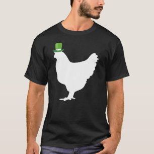 Kycklinghöna Leprechaun Irländsk St Patrick Dag T Shirt