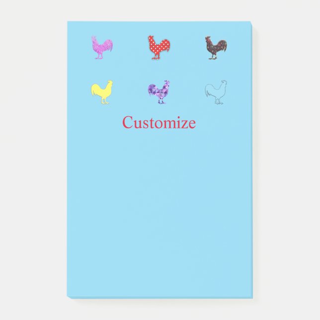Kycklinghöns Thunder_Cove  Post-it Block (Framsida)