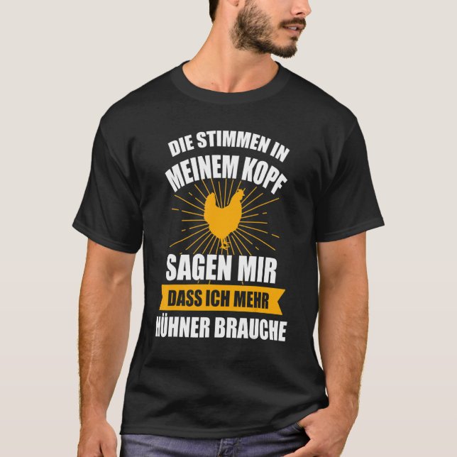 Kycklinghönshus Kycklingbonde Fjäderfä Höna T Shirt (Framsida)
